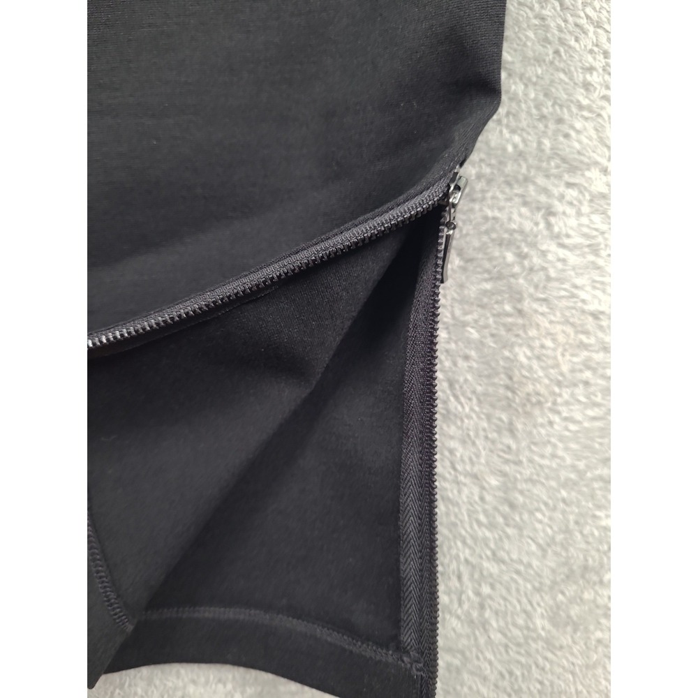 Eileen Fisher XL Black Knit Zipper Hem Stretch‎ Pants Leggings Trousers Pull On - Picture 2 of 9